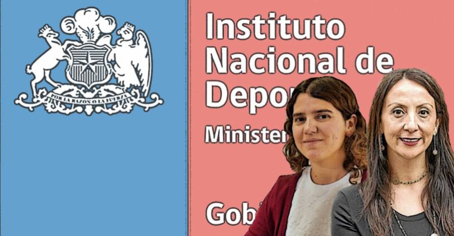 Sofía Rengifo, directora del IND, y Cecilia Pérez, ministra del Deporte