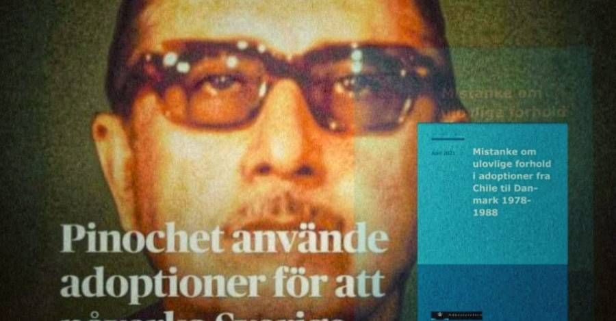 Al costado, la investigación danesa, titulada “Sospecha de condiciones ilegales en adopciones de Chile a Dinamarca 1978-1988”