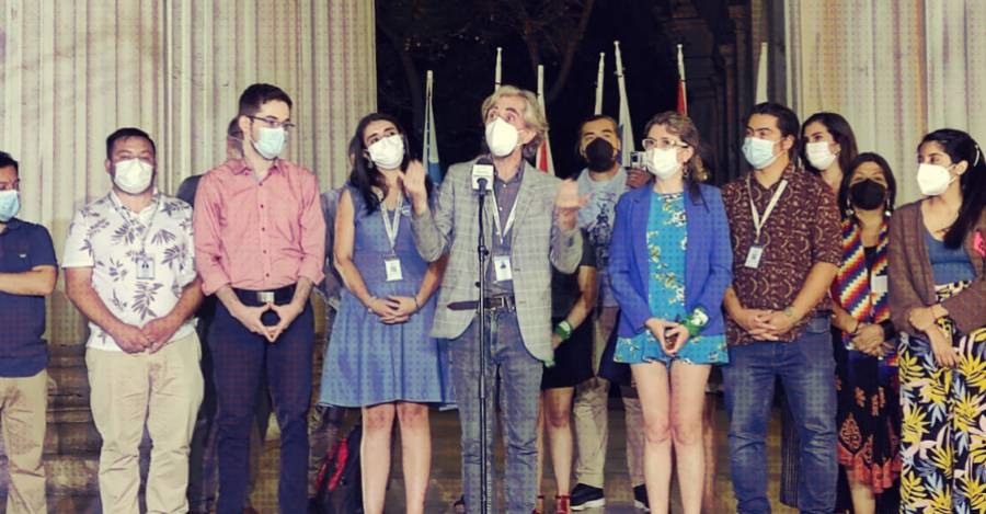 Convencionales al finalizar la votación