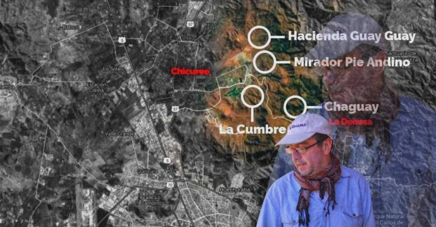De fondo, los proyectos inmobiliarios en zona de preservación. Esquina, Mauricio Uribe