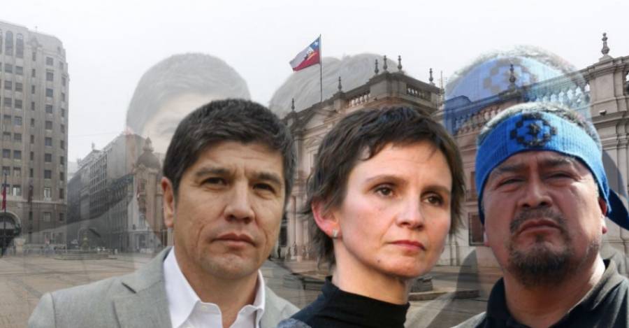 Manuel Monsalve, Carolina Tohá y Héctor Llaitul.