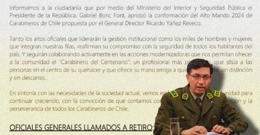 De fondo, el documento donde se informa el retiro de Lopresti