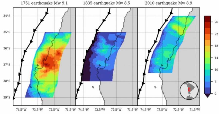 Sismos de 1751, 1835 y 2010. 