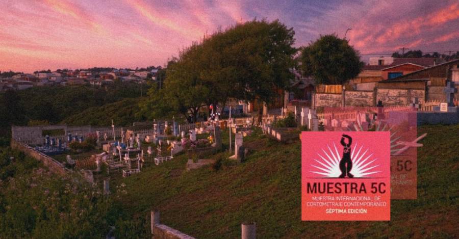 De fondo, un cementerio simbólico en la región del Biobío