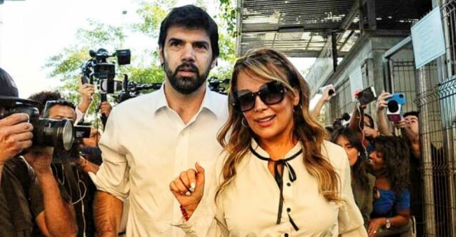 Diputado Joaquín Lavín León y la ex alcaldesa Barriga 