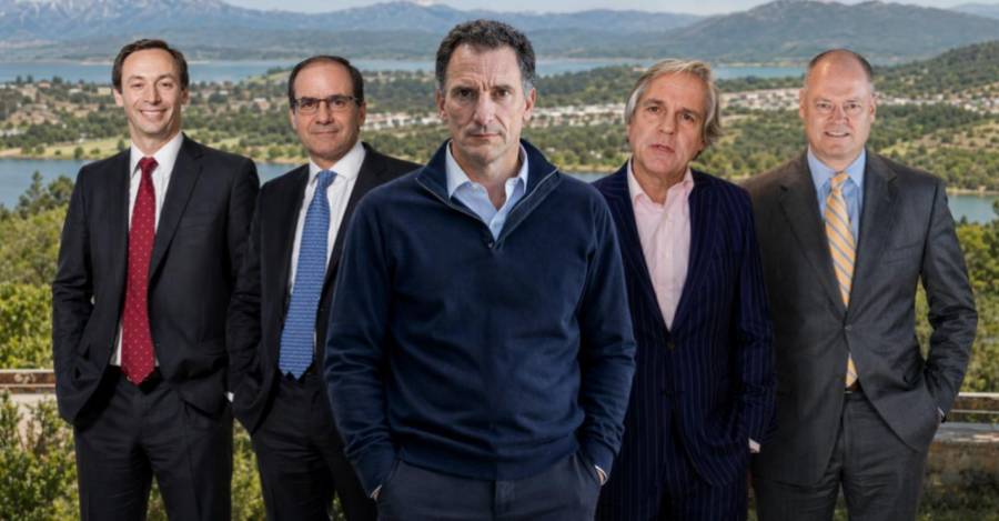 En la foto: Huerta, Eyzaguirre, Davis, Millán y Comber (de izquierda a derecha).