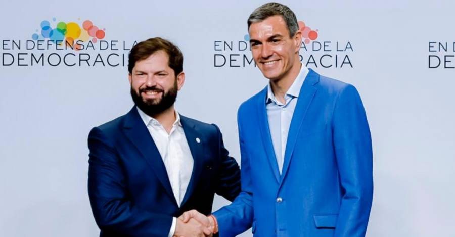 Gabriel Boric y Pedro Sánchez