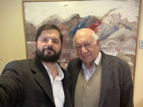 Gabriel Boric y Ricardo Lagos