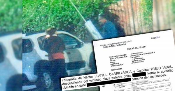 Foto de periodista reunida con Llaitul incluida en expediente.