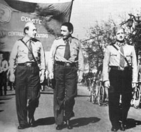 1938, Salvador Allende en las brigadas socialistas.