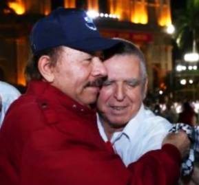 Daniel Ortega con Mario Firmenich Daniel Ortega con Mario Firmenich