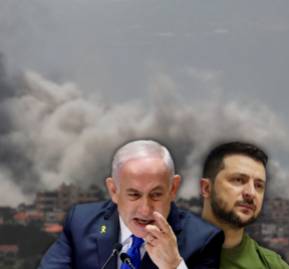 Benjamin Netanyahu y Volodímir Zelenski. Benjamin Netanyahu y Volodímir Zelenski.