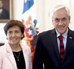 María Luisa Brahm junto a Sebastián Piñera. María Luisa Brahm junto a Sebastián Piñera.