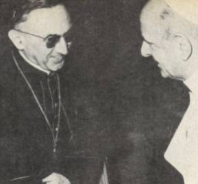 Cardenal Jean Villot con Paulo VI