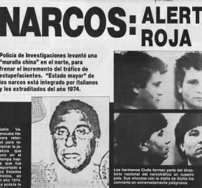 Presencia de mafiosos italianos en Chile.