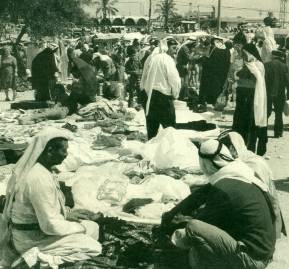 Comercio callejero en Palestina.