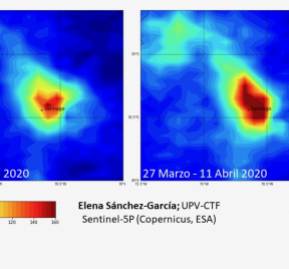 Datos del satélite muestran la presencia de emisiones de dióxido de nitrógeno Datos del satélite muestran la presencia de emisiones de dióxido de nitrógeno