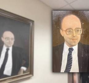 Cuadro de Jaime Guzmán. Cuadro de Jaime Guzmán.