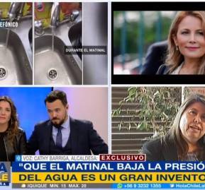El cuadro de pantalla del matinal de La Red durante la polémica