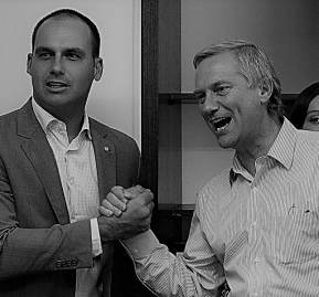 Eduardo Bolsonaro y José Antonio Kast Eduardo Bolsonaro y José Antonio Kast