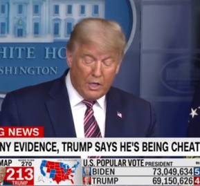 Imagen: Transmisión de CNN conferencia Donald Trump Imagen: Transmisión de CNN conferencia Donald Trump