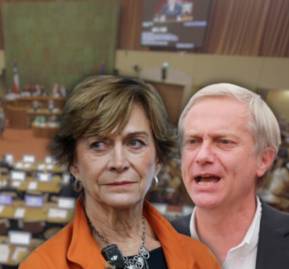 Evelyn Matthei y José Antonio Kast.