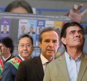 Evo Morales, Luis Arce, Jorge Quiroga y Rodrigo Paz. Evo Morales, Luis Arce, Jorge Quiroga y Rodrigo Paz.
