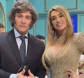 Fátima Florez y Javier Milei. Fátima Florez y Javier Milei.