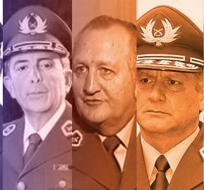 (De izquierda a derecha) Fernando Cordero Rusque, Manuel Ugarte Soto, Rodolfo Stange Oelckers, Bruno Villalobos Krumm y Alberto Cienfuegos Becerra. (De izquierda a derecha) Fernando Cordero Rusque, Manuel Ugarte Soto, Rodolfo Stange Oelckers, Bruno Villalobos Krumm y Alberto Cienfuegos Becerra.