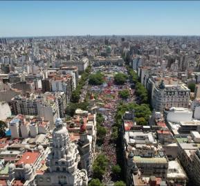 Paro general en Buenos Aires.