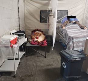 Carpa del Hospital San José, junio de 2020