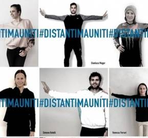 Campaña de distanciamiento social frente al coronavirus, en Italia