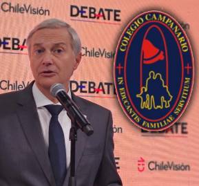 José Antonio Kast durante la rueda de prensa del debate presidencial.