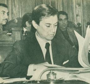 Juan Hamilton, senador DC y duro adversario de la UP.