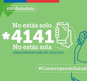 Campaña de Línea de Prevención del Suicidio. Fuente: Minsal Campaña de Línea de Prevención del Suicidio. Fuente: Minsal
