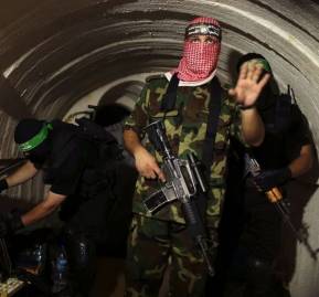 Los túneles de Hamás en Gaza.