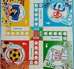 Ludo con cuatro equipos del fútbol chileno.
