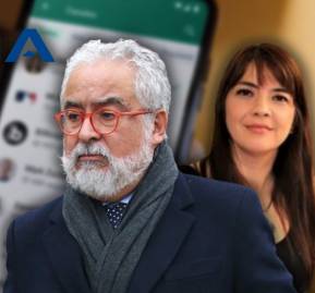 Luis Hermosilla y fiscal Paulina Díaz. Luis Hermosilla y fiscal Paulina Díaz.