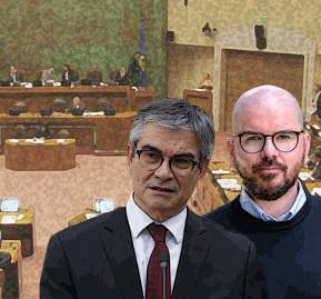 Mario Marcel, ministro de Hacienda. Giorgio Jackson, ministro de Segpres. Mario Marcel, ministro de Hacienda. Giorgio Jackson, ministro de Segpres.