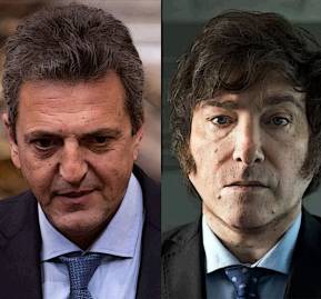 Massa, Milei y Bullrich. Elecciones presidenciales Argentina 2023.