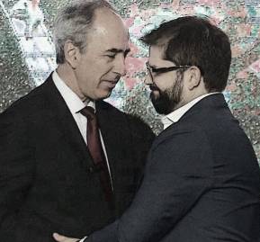 Ricardo Mewes, presidente de CPC y Gabriel Boric. Foto original: Diego Martín / Agencia Uno Ricardo Mewes, presidente de CPC y Gabriel Boric. Foto original: Diego Martín / Agencia Uno