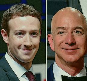 Bill Gates, Mark Zuckerberg y Jeff Bezos Bill Gates, Mark Zuckerberg y Jeff Bezos