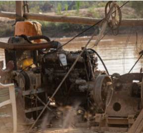 Minería ilegal en San José de Karene. Foto: Vico Méndez. 