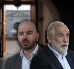 Ministros Giorgio Jackson y Carlos Montes: Foto: Agencia Uno/ Diego Martin y Francisco Paredes. Giorgio Jackson y Carlos Montes.