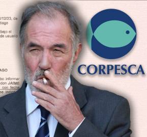 Fotomontaje: Oficio Gendarmería y logo Corpesca. Foto: AgenciaUno.