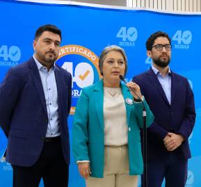 Pablo Zenteno, Jeannette Jara, Giorgio Boccardo.