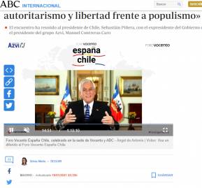 Sebastián Piñera en ABC de España Sebastián Piñera en ABC de España