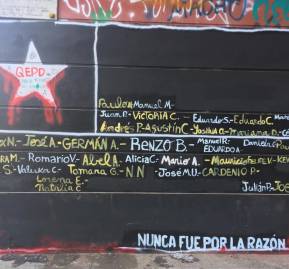 El lema en cuestión en el estallido social El lema en cuestión en el estallido social