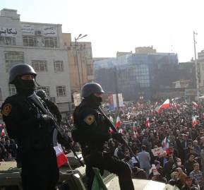 Protestas en Teherán.