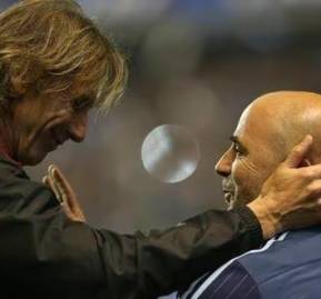 Ricardo Gareca y Jorge Sampaoli. Ricardo Gareca y Jorge Sampaoli.